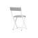 Стул на металлокаркасе Elevis светло-серый / белый
