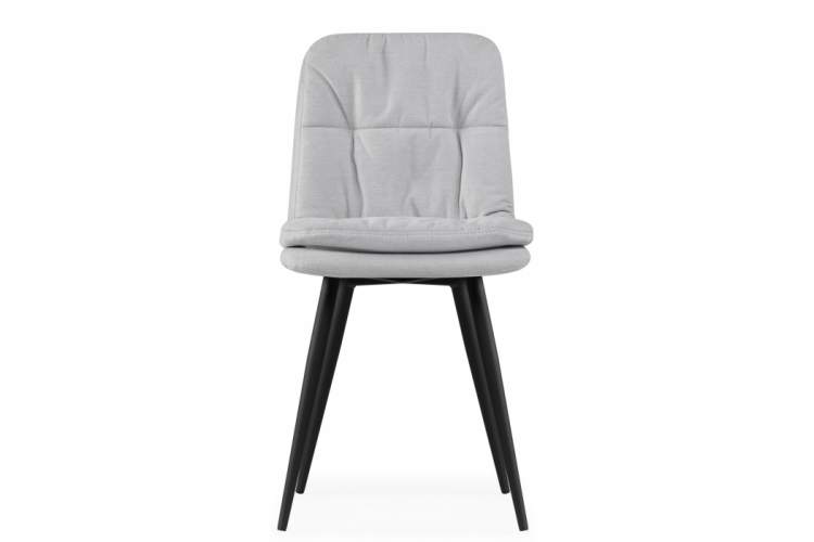 Стул на металлокаркасе Майк светло-серый / черный-2