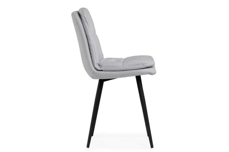 Стул на металлокаркасе Майк светло-серый / черный-3