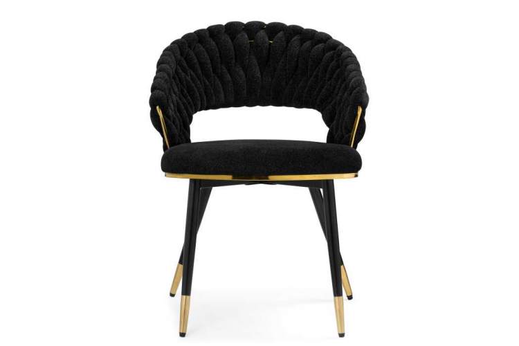 Стул на металлокаркасе Rakel black / gold-1