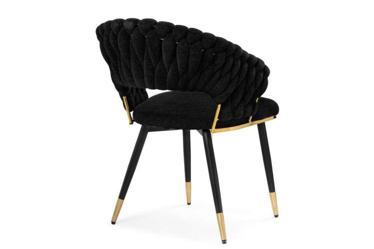 Стул на металлокаркасе Rakel black / gold-3