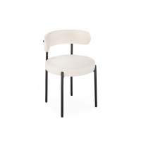 Стул на металлокаркасе Rudi white / black