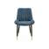 Стул на металлокаркасе Seda 1 blue / black / gold