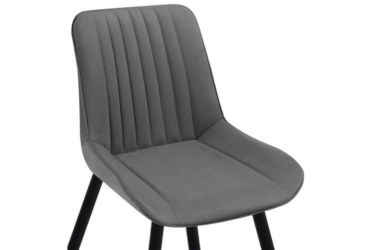 Седа темно-серый / черный Стул на металлокаркасе-1