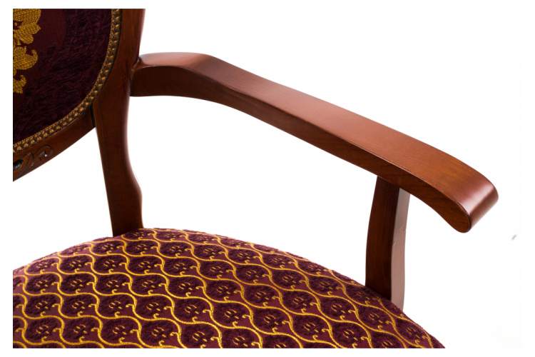 Стул деревянный Adriano 2 вишня с патиной-9