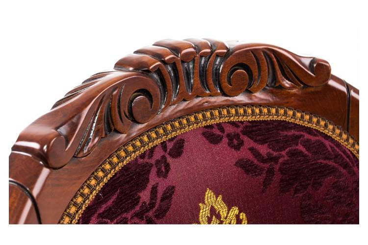 Стул деревянный Adriano 2 вишня с патиной-11