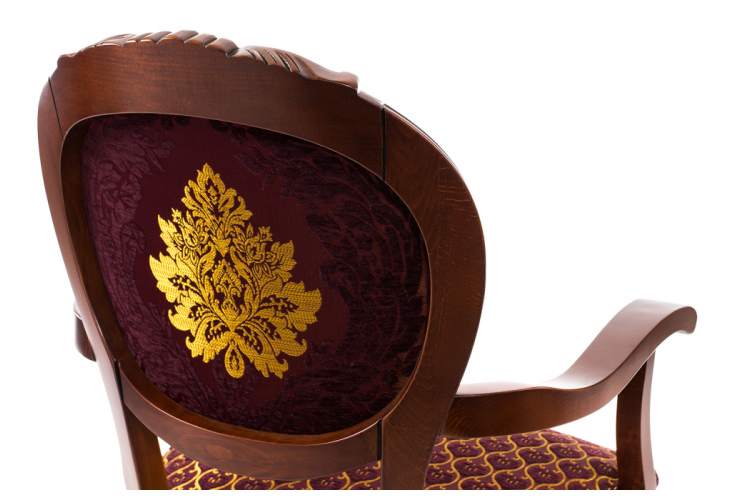 Стул деревянный Adriano 2 вишня с патиной-15