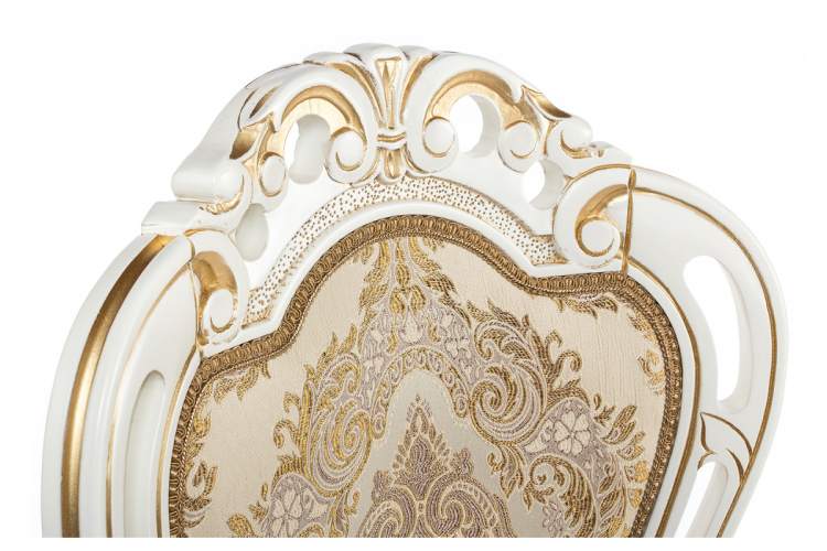 Стул деревянный Bronte слоновая кость с патиной-10