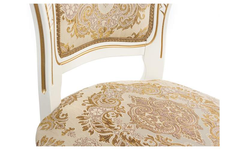 Стул деревянный Bronte слоновая кость с патиной-11