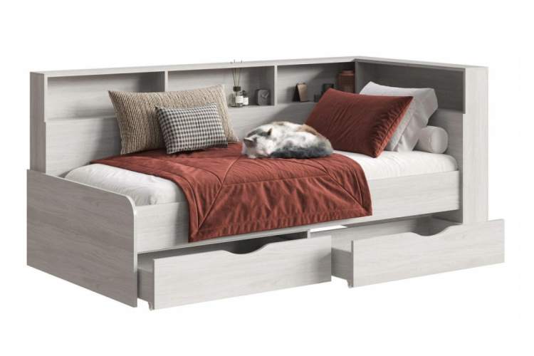 Кровать Амер 190х80 анкор светлый