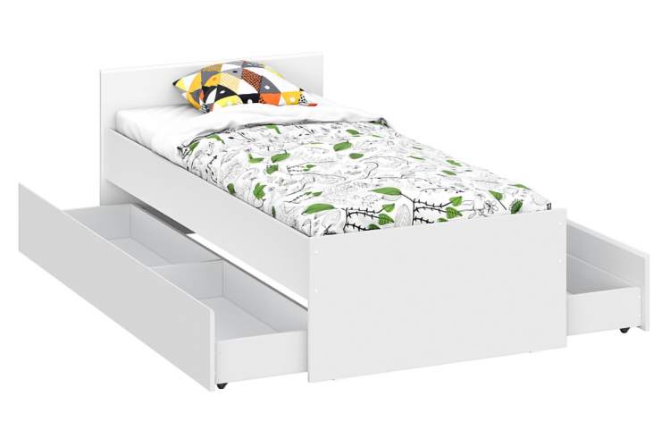 Кровать Валенсия белый текстурный-5