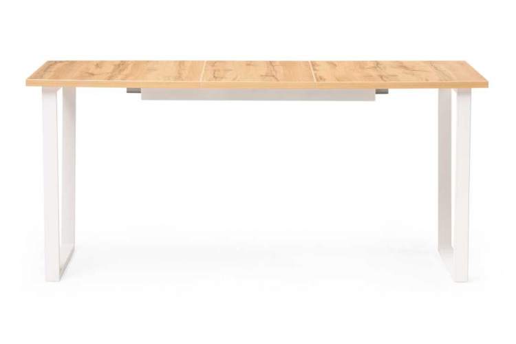 Стол деревянный Лота Лофт 120 25 мм дуб вотан / белый матовый-2