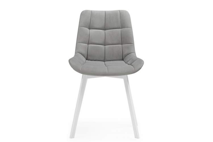 Стул на металлокаркасе Челси 360 светло-серый (ZD 960) / белый-3