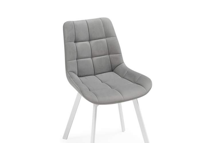 Стул на металлокаркасе Челси 360 светло-серый (ZD 960) / белый-6