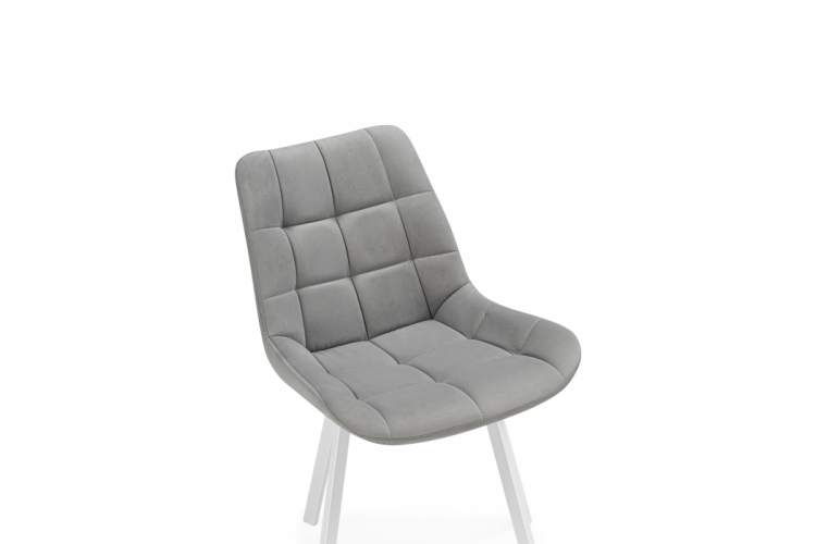 Стул на металлокаркасе Челси 360 светло-серый (ZD 960) / белый-7