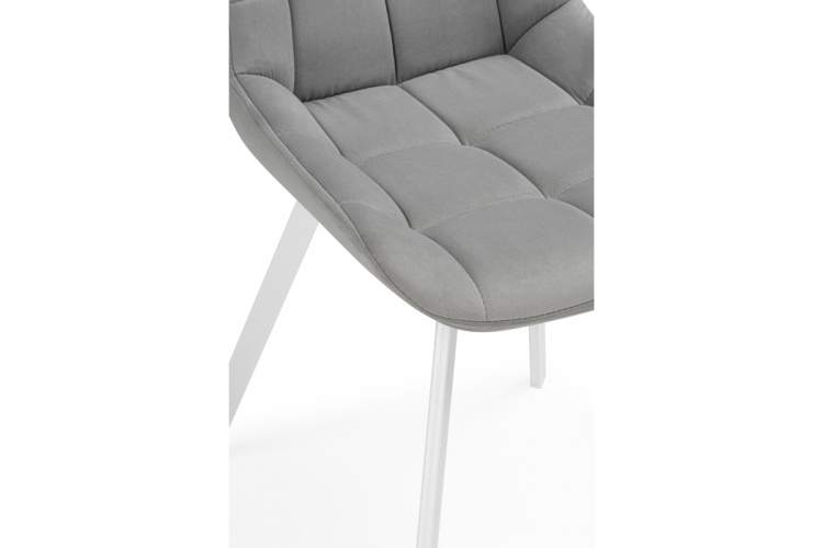 Стул на металлокаркасе Челси 360 светло-серый (ZD 960) / белый-8