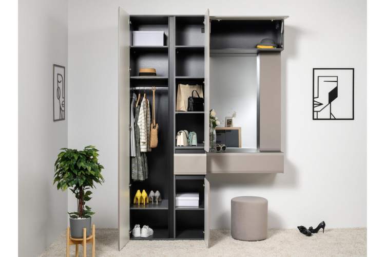 Прихожая Сейдиль 16.314.02 антрацит / веллюто капучино-2