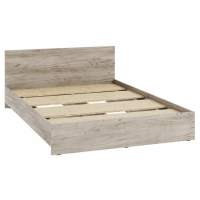 Кровать Адайн КР-140 140х200 дуб крафт серый / дуб крафт серый