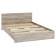 Кровать Адайн КР-140 140х200 дуб крафт серый / дуб крафт серый
