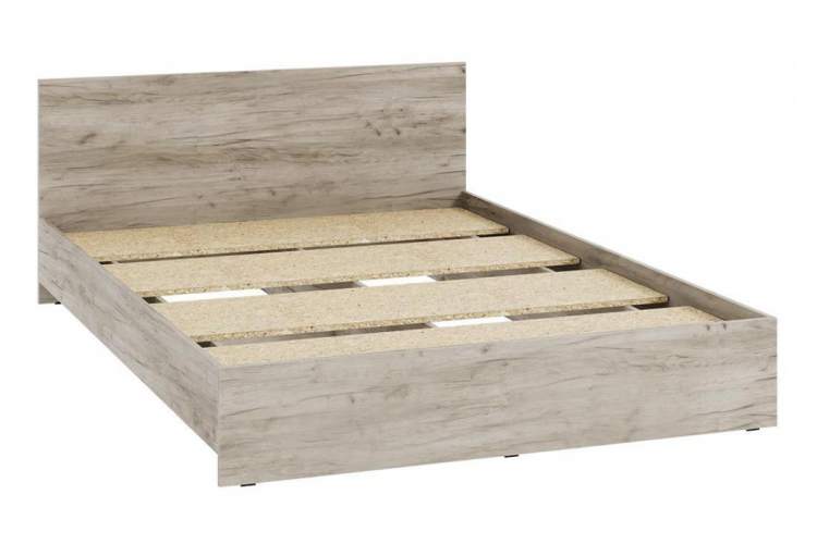 Кровать Адайн КР-140 140х200 дуб крафт серый / дуб крафт серый