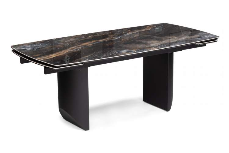 Керамический стол Маре 200(260)х100х77 neodom titanium lawa nero / черный