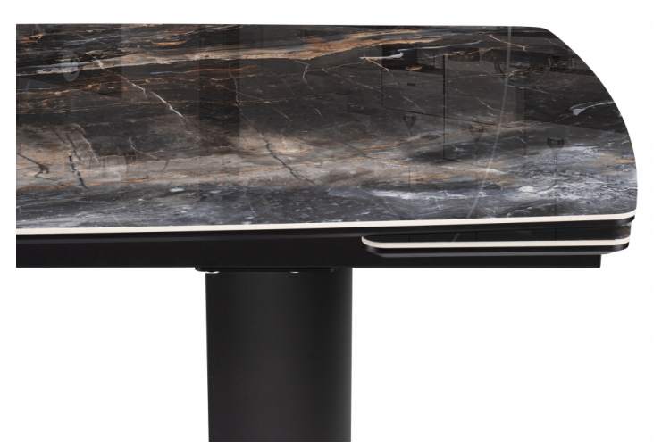 Керамический стол Маре 200(260)х100х77 neodom titanium lawa nero / черный-7