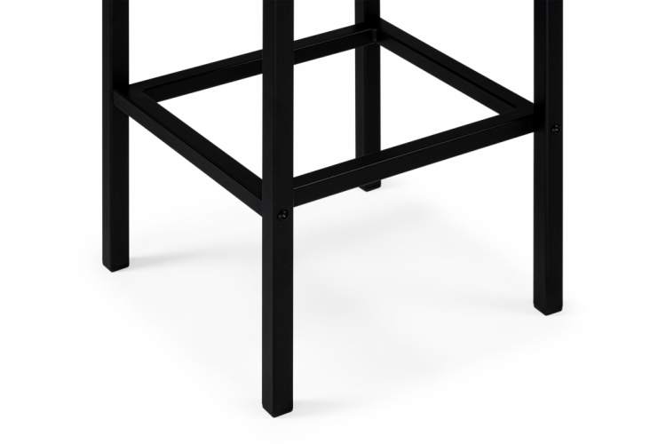 Барный стул Лофт рогожка графит / черный матовый-6