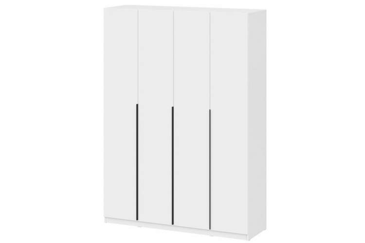 Шкаф Даиго четырехстворчатый белый текстурный