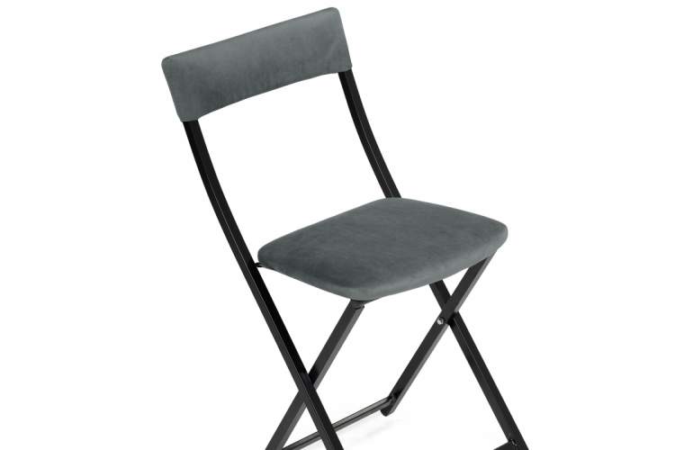Стул на металлокаркасе Elevis темно-серый / черный-5