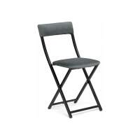 Стул на металлокаркасе Elevis темно-серый / черный