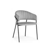 Стул на металлокаркасе Лукас светло-серый / черный