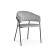 Стул на металлокаркасе Лукас светло-серый / черный