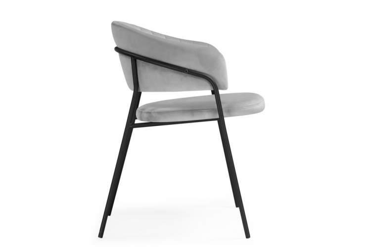 Стул на металлокаркасе Лукас светло-серый / черный-3
