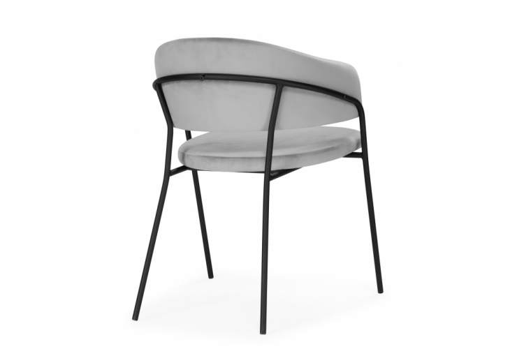 Стул на металлокаркасе Лукас светло-серый / черный-4