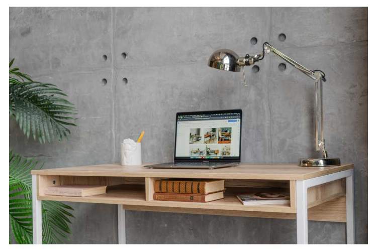 Офисная мебель Леон Лофт дуб делано светлый / белый матовый-6