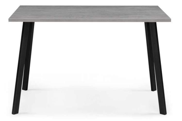 Стол деревянный Тринити Лофт 120х80х75 25 мм бетон / черный матовый-1