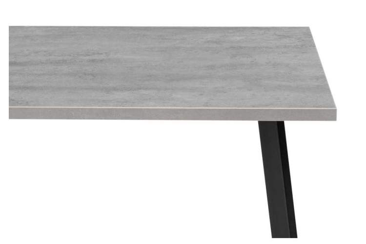 Стол деревянный Тринити Лофт 120х80х75 25 мм бетон / черный матовый-4