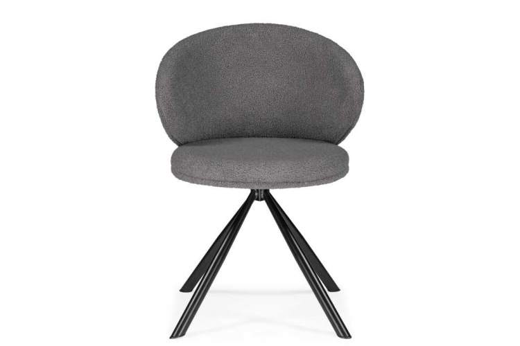 Стул на металлокаркасе Solomon крутящийся gray / black-2