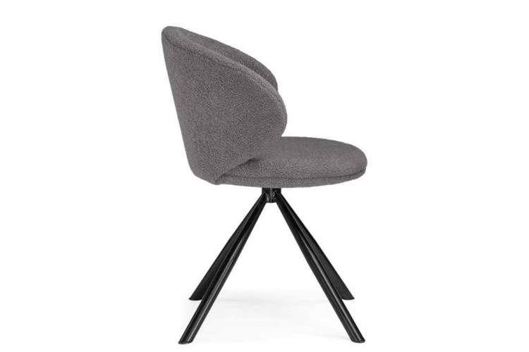 Стул на металлокаркасе Solomon крутящийся gray / black-3