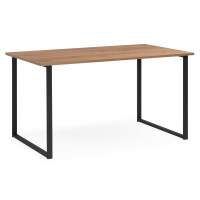 Стол деревянный Лиман 117 х 77 дуб крафт золотой / черный матовый