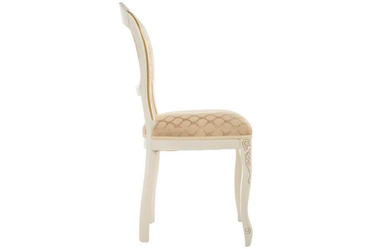 Стул деревянный Лауро патина золото / бежевый-1
