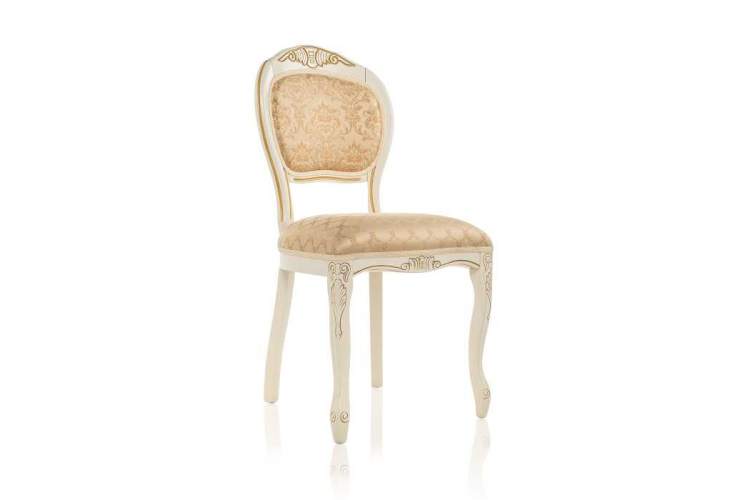 Стул деревянный Лауро патина золото / бежевый-9
