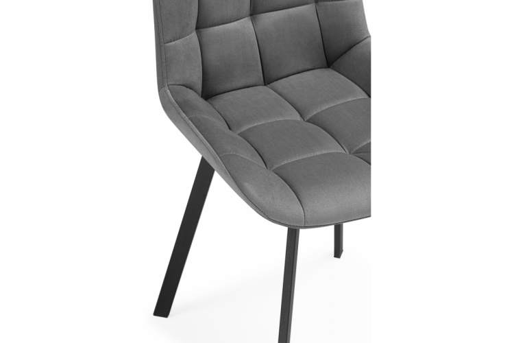 Стул на металлокаркасе Челси 360 светло-серый (ZD 960) / черный-7