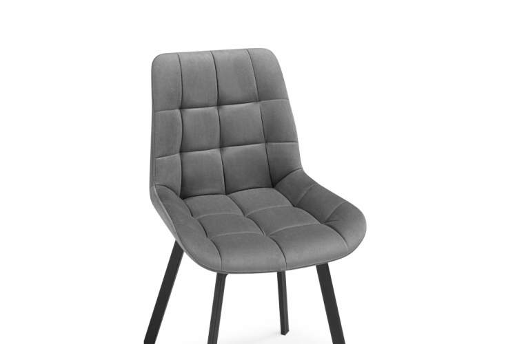 Стул на металлокаркасе Челси 360 светло-серый (ZD 960) / черный-8