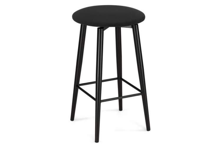 Барный стул Гангток крутящийся черный / черный матовый-2