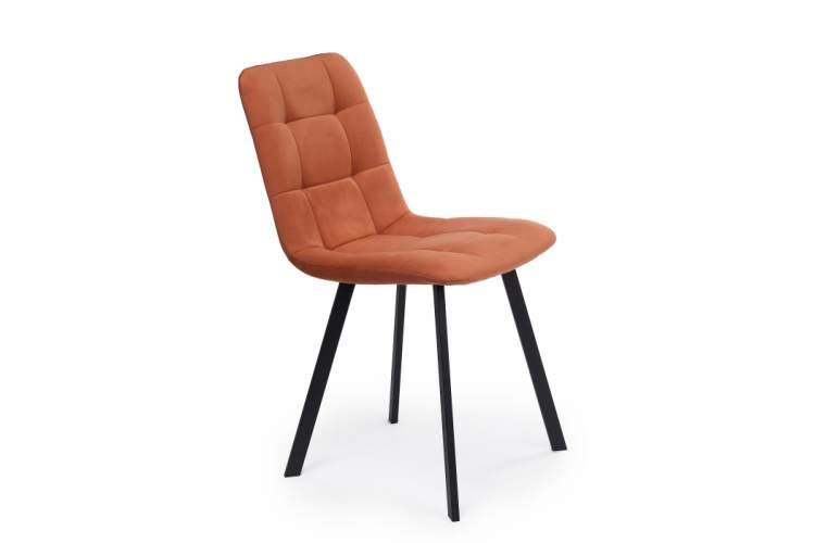 Стул на металлокаркасе Чилли терракотовый / черный