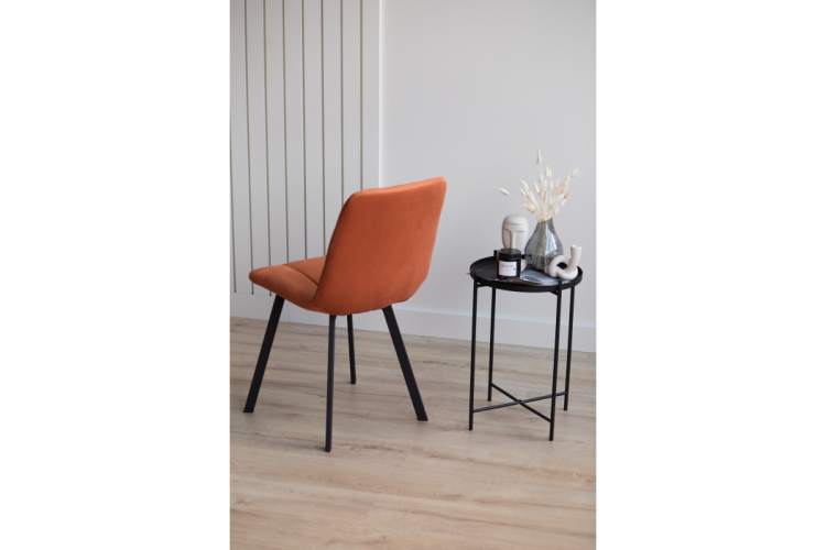 Стул на металлокаркасе Чилли терракотовый / черный-8