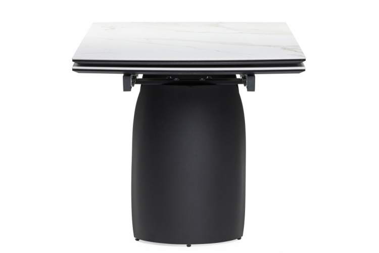 Керамический стол Готланд 160(220)х90х79 белый мрамор / черный-4