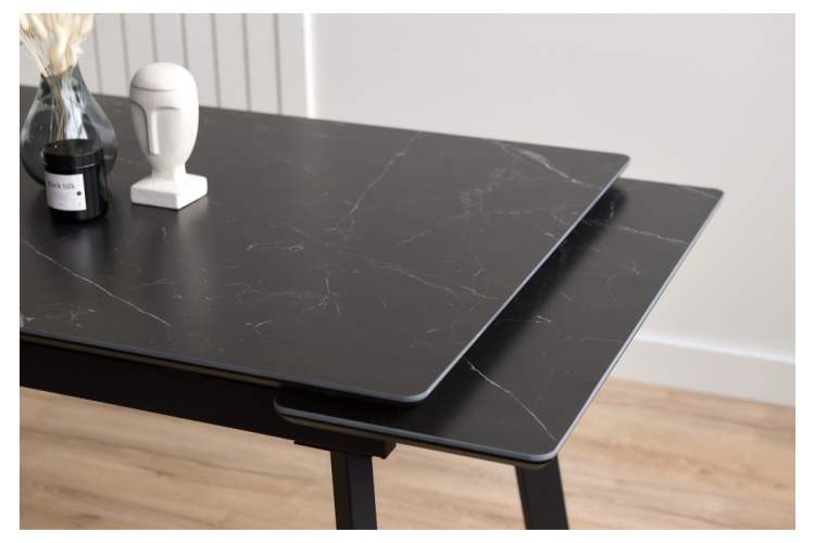 Керамический стол Норман 120(180)х80 shakespeare black / черный-16