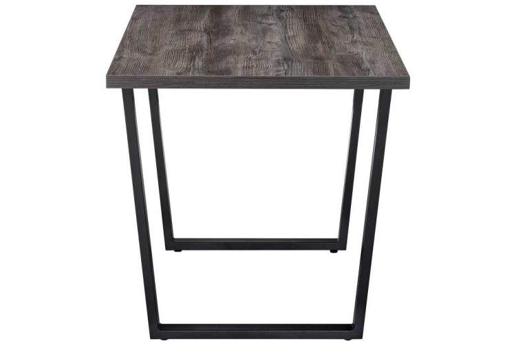 Стол деревянный Эльпатия 110 дуб рошелье / черный матовый-2